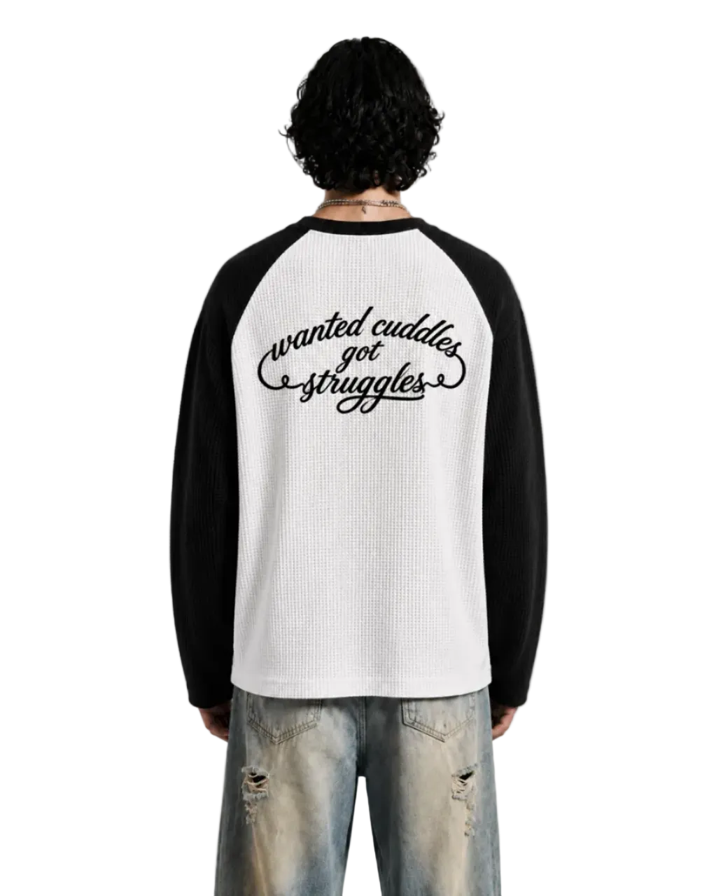 Wanted Cuddles Got Struggles — Raglan Longsleeve