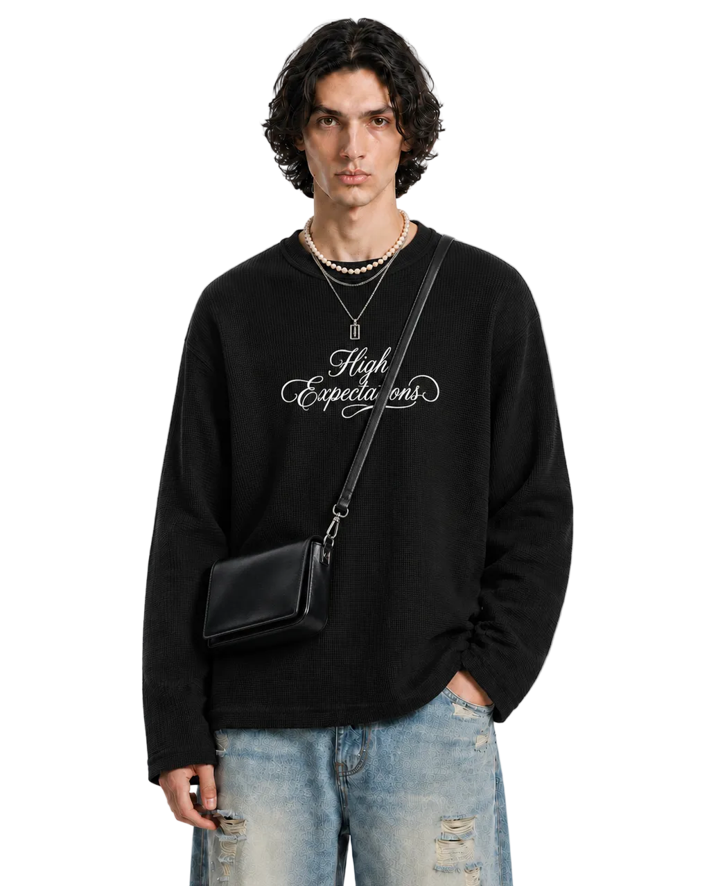 Wanted Cuddles Got Struggles — Waffle Longsleeve