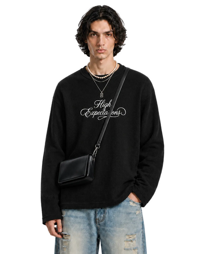 Wanted Cuddles Got Struggles — Waffle Longsleeve