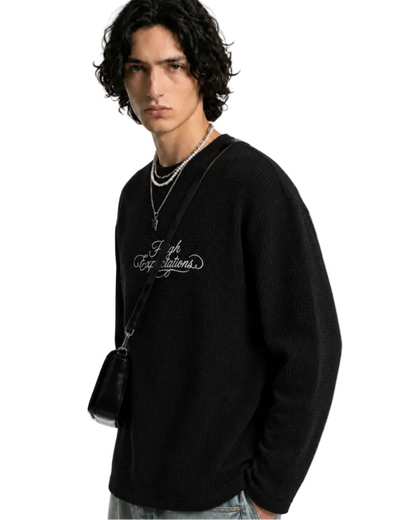 Wanted Cuddles Got Struggles — Waffle Longsleeve