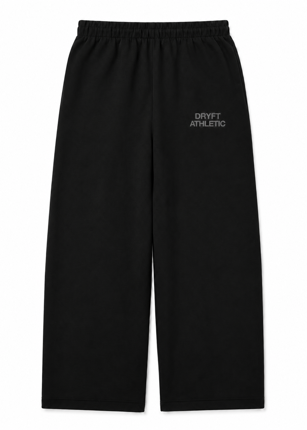 DRYFT Athletic Wide Leg Sweatpants — Black