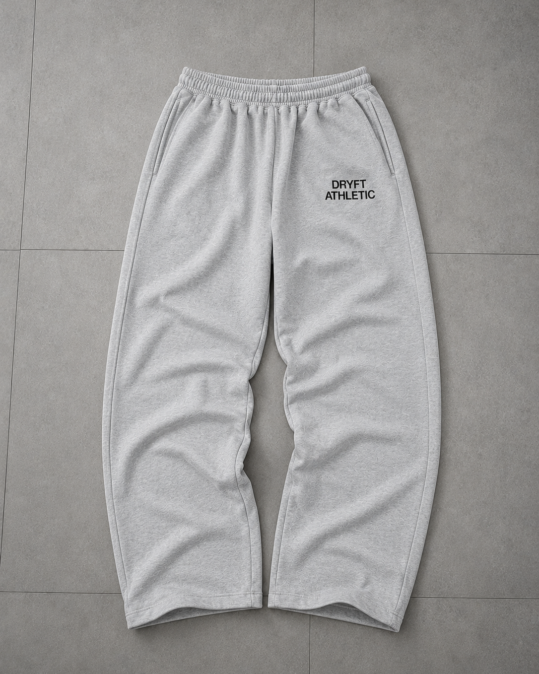 DRYFT Athletic Wide Leg Sweatpants — Grey-thumbmail-2