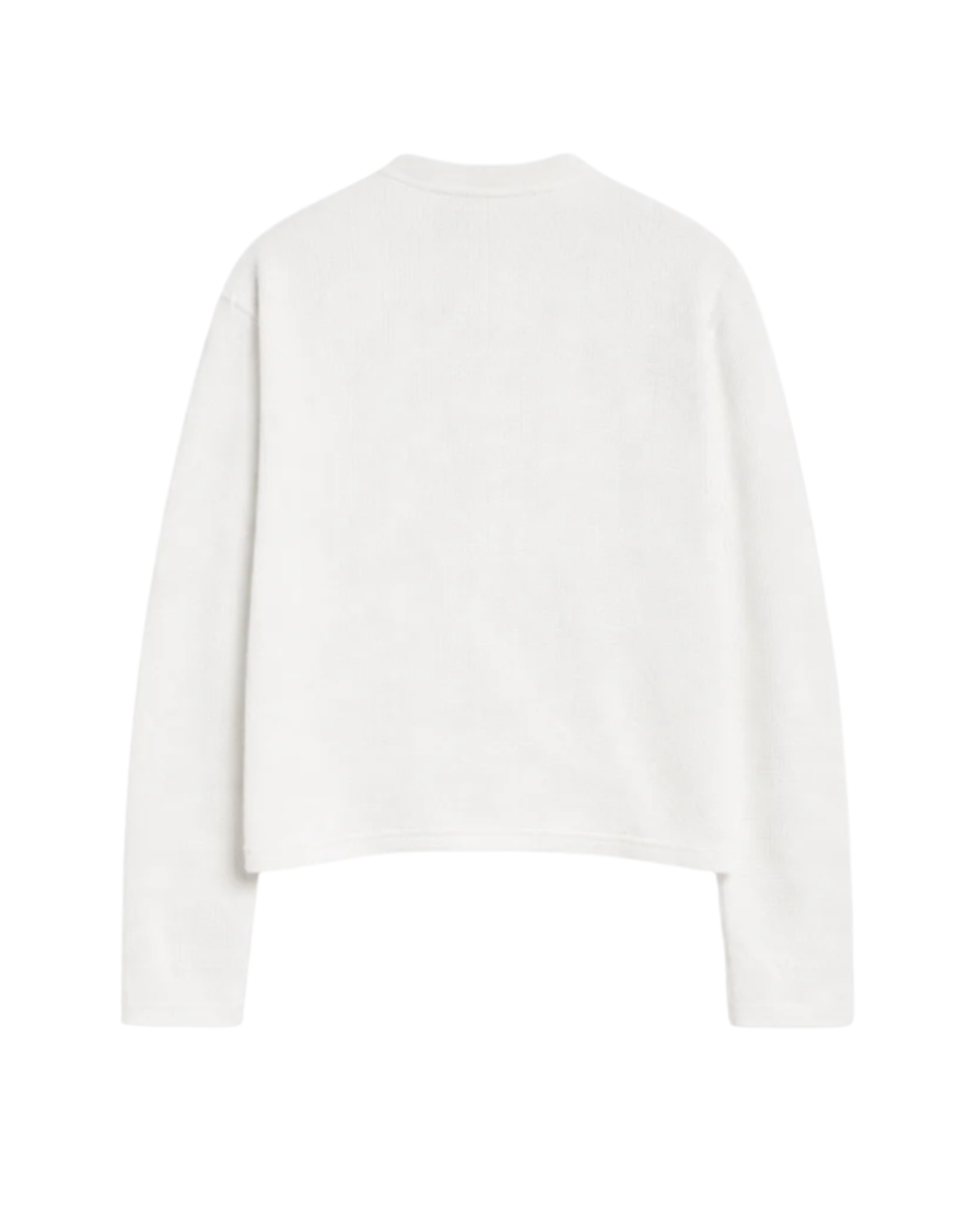 WHITE WAFFLE CROP TEE — 240 GSM-thumbmail-2
