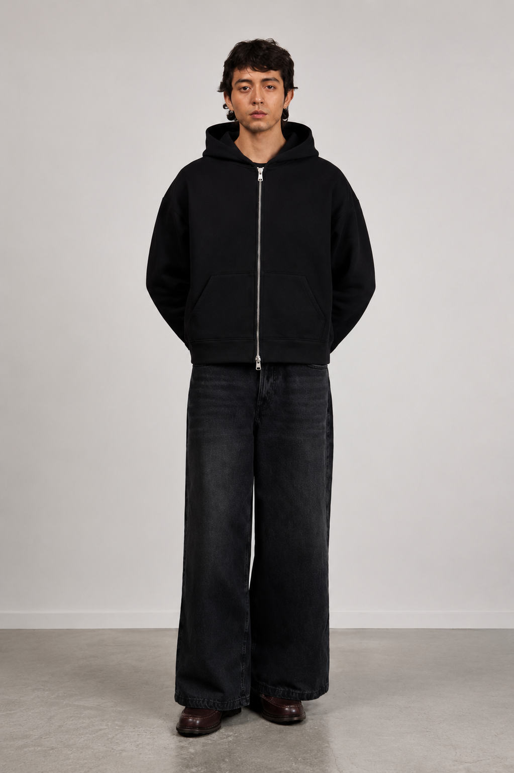 Black Zip Hoodie-thumbmail-2