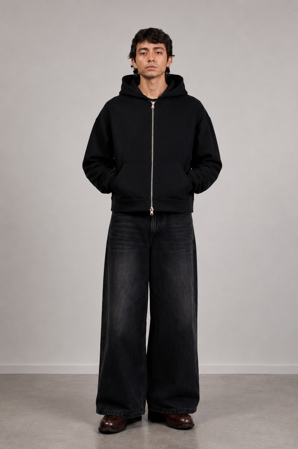Black Zip Hoodie-thumbmail-4