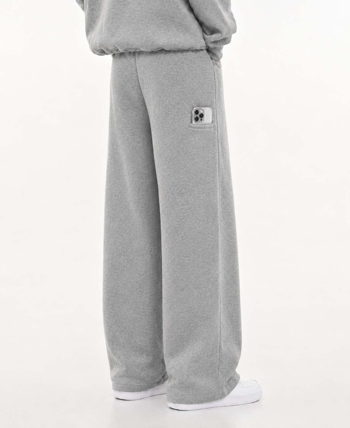 360 GSM Grey Cozy Baggy Sweatpants-thumbmail-2