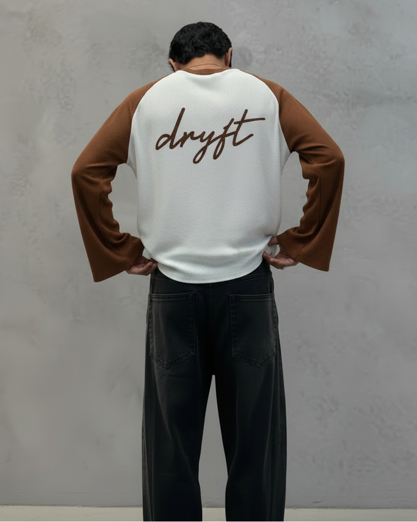 Brown Raglan Back Model