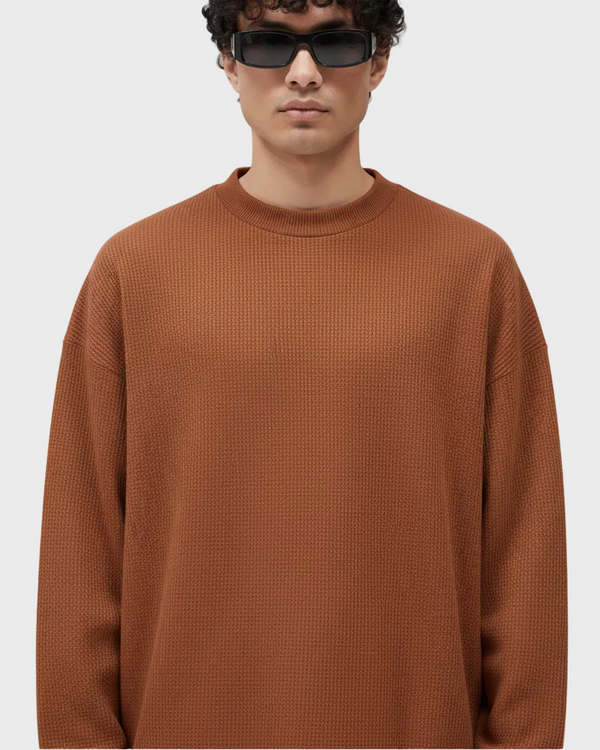 Brown Waffle T-shirt