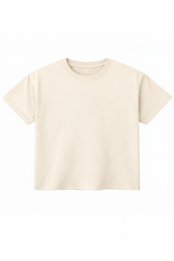 Off White Boxy Flat Lay Front