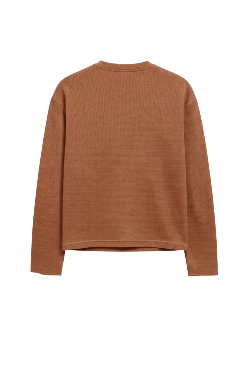 Terracotta Waffle Back View
