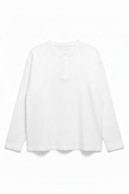 White Henley Ghost Mockup