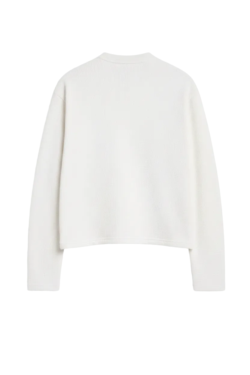 White Sweatshirt Back Clean
