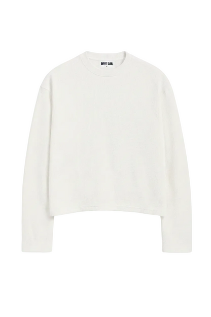 White Sweatshirt Dryft Club Label